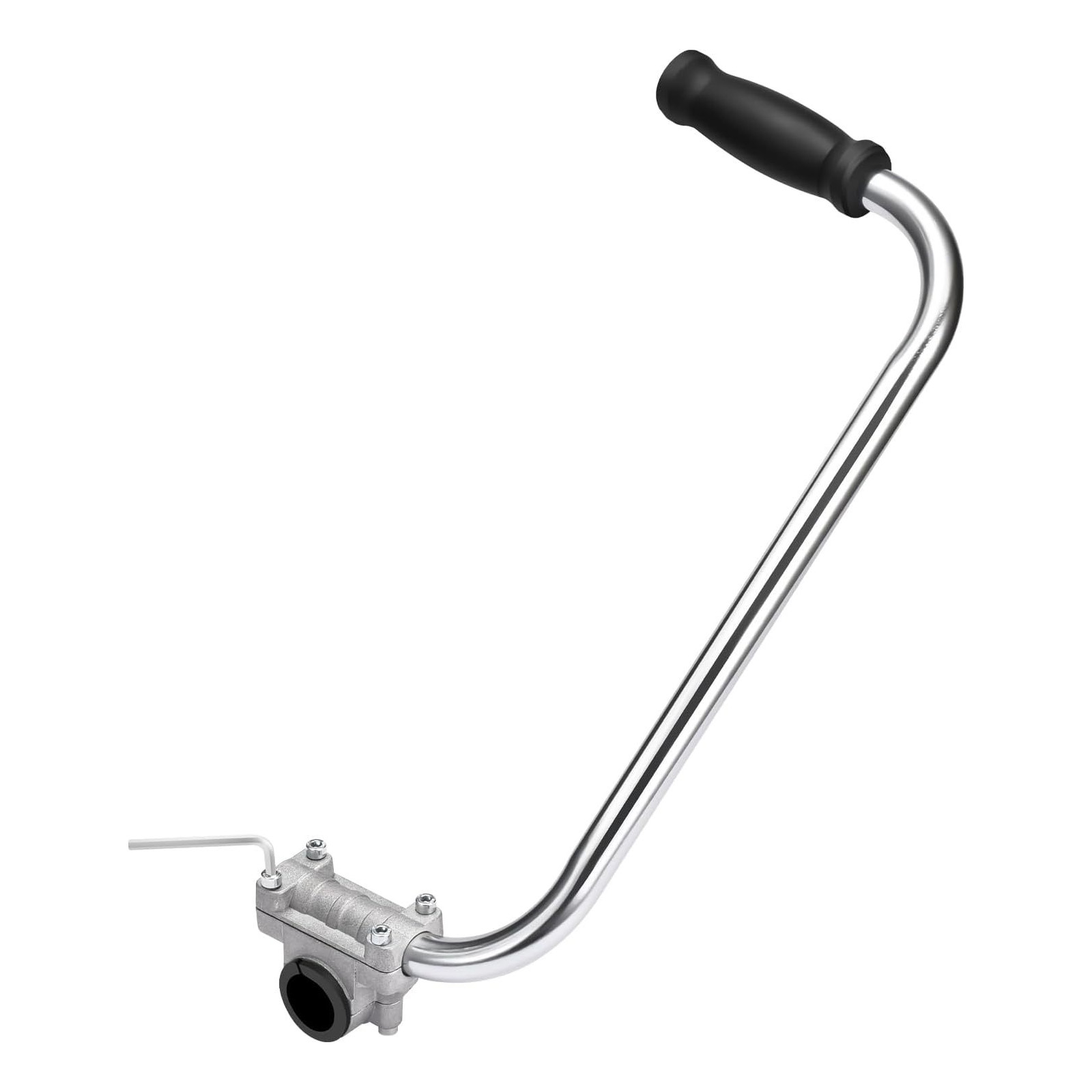 Ergonomischer Edelstahl-freischneidergriff Mit Spannungsreduzierendem Aufsatz Für Leichteres Gärtnern.