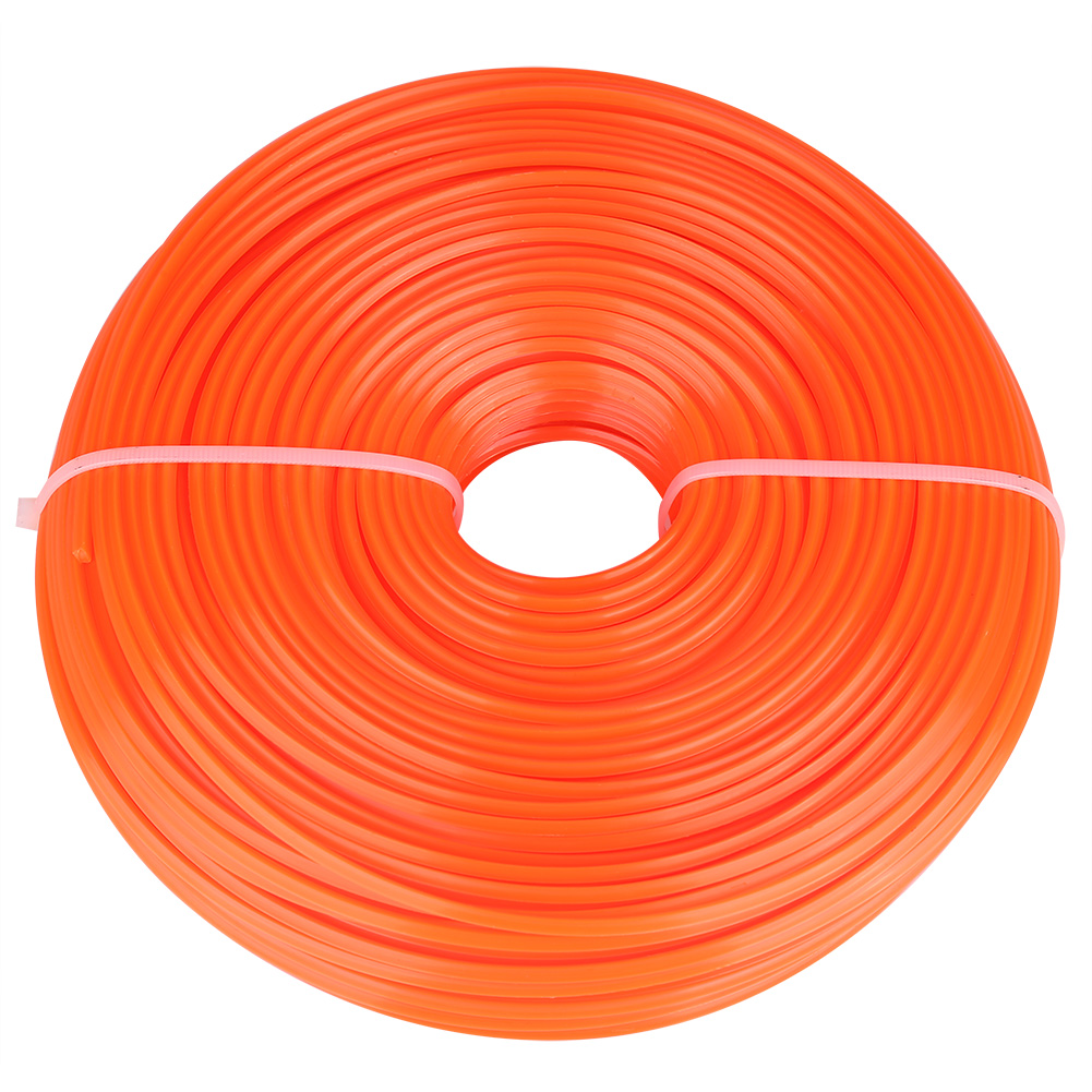 Toivize 2,4 Mm Vierkant-nylon-trimmerfaden Für Benzin-freischneider, 100 M