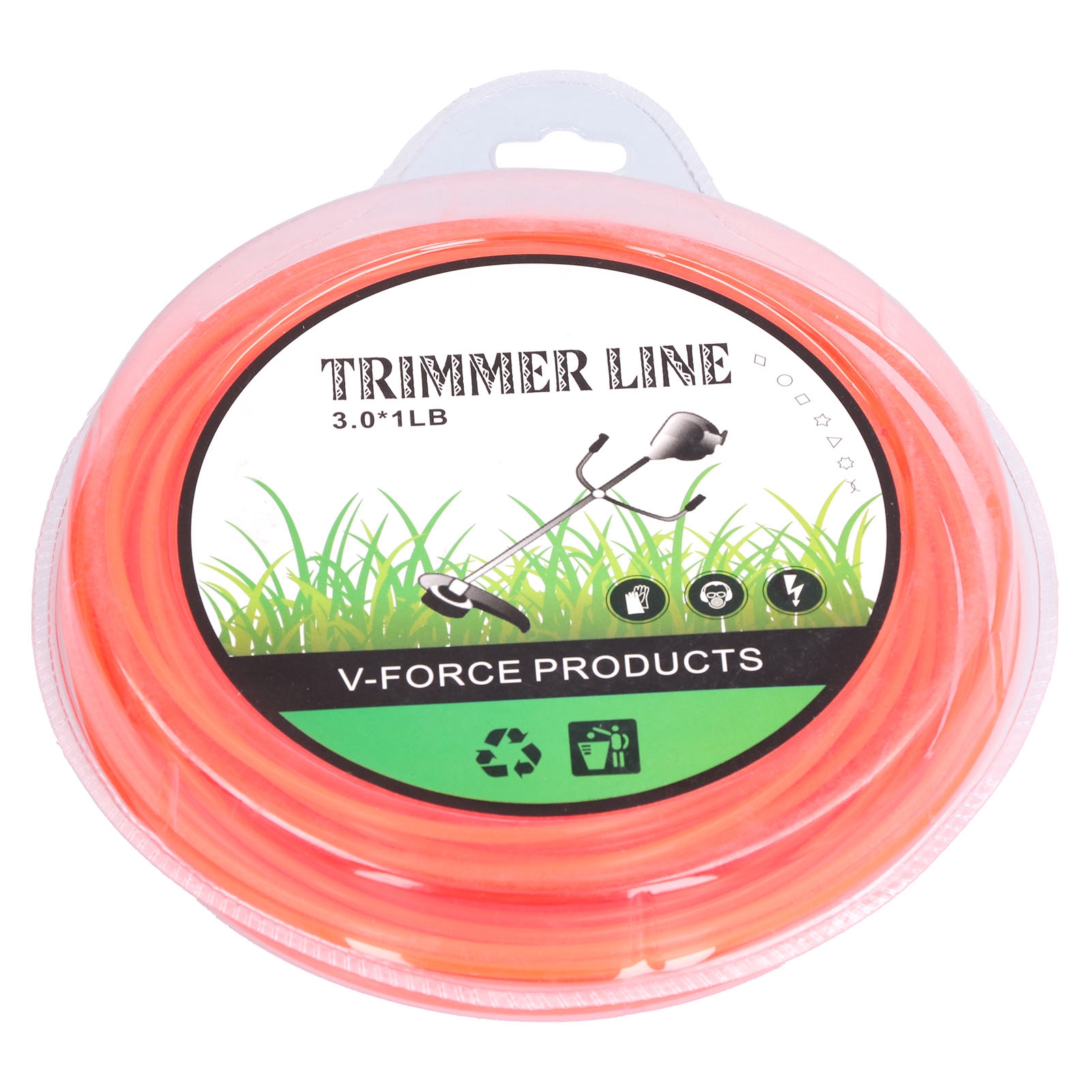 Toivize Ersatzseil Für Freischneider, Hochflexibles Nylon, 3,0 Mm Durchmesser, Rot, 100 M Länge, Abriebfest