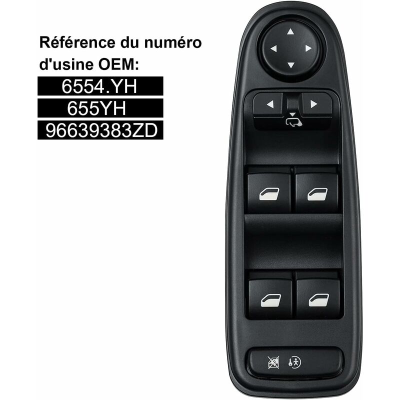 Toivize Fensterheberschalter 6554.yh Für Citroën C4 Grand Picasso