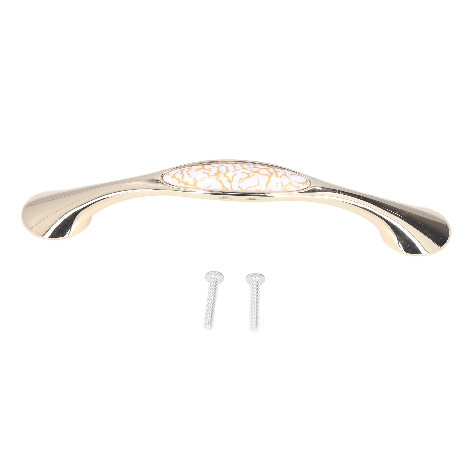 Eleganter Schubladengriff Von Toivize Aus Goldfarbenem Zink Mit Keramikeinsatz, Modell 1806c-60-128, Für Kommoden, Bücherregale Oder Schränke