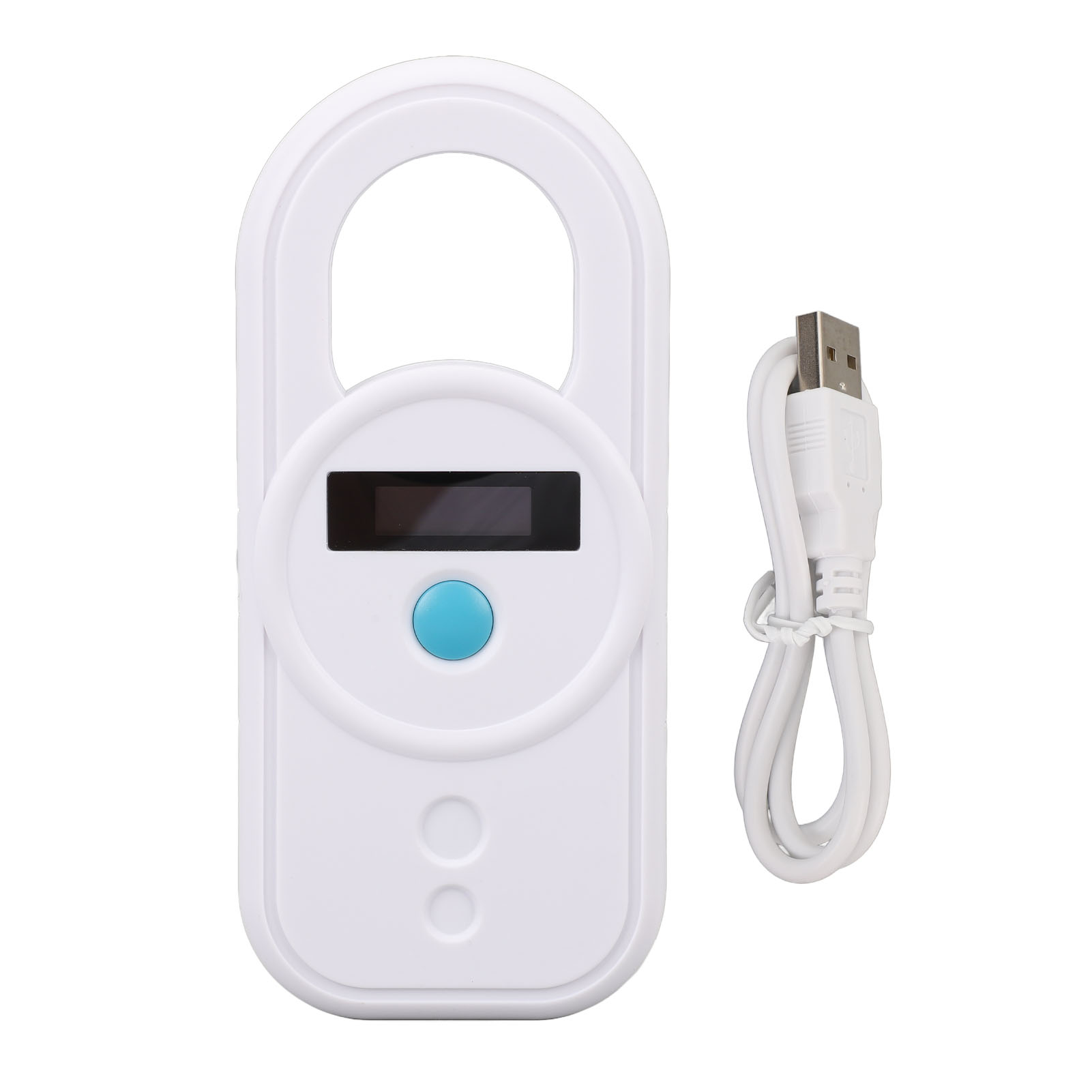 Usb-lesegerät Für Mikrochips Von Haustieren, Hochempfindliche Usb-schnittstelle, Tragbar Und Wiederaufladbar, Speichert Bis Zu 128 Einträge, Mikrochip-id-code-lesegerät Für Haustiere, Weiße Farbe