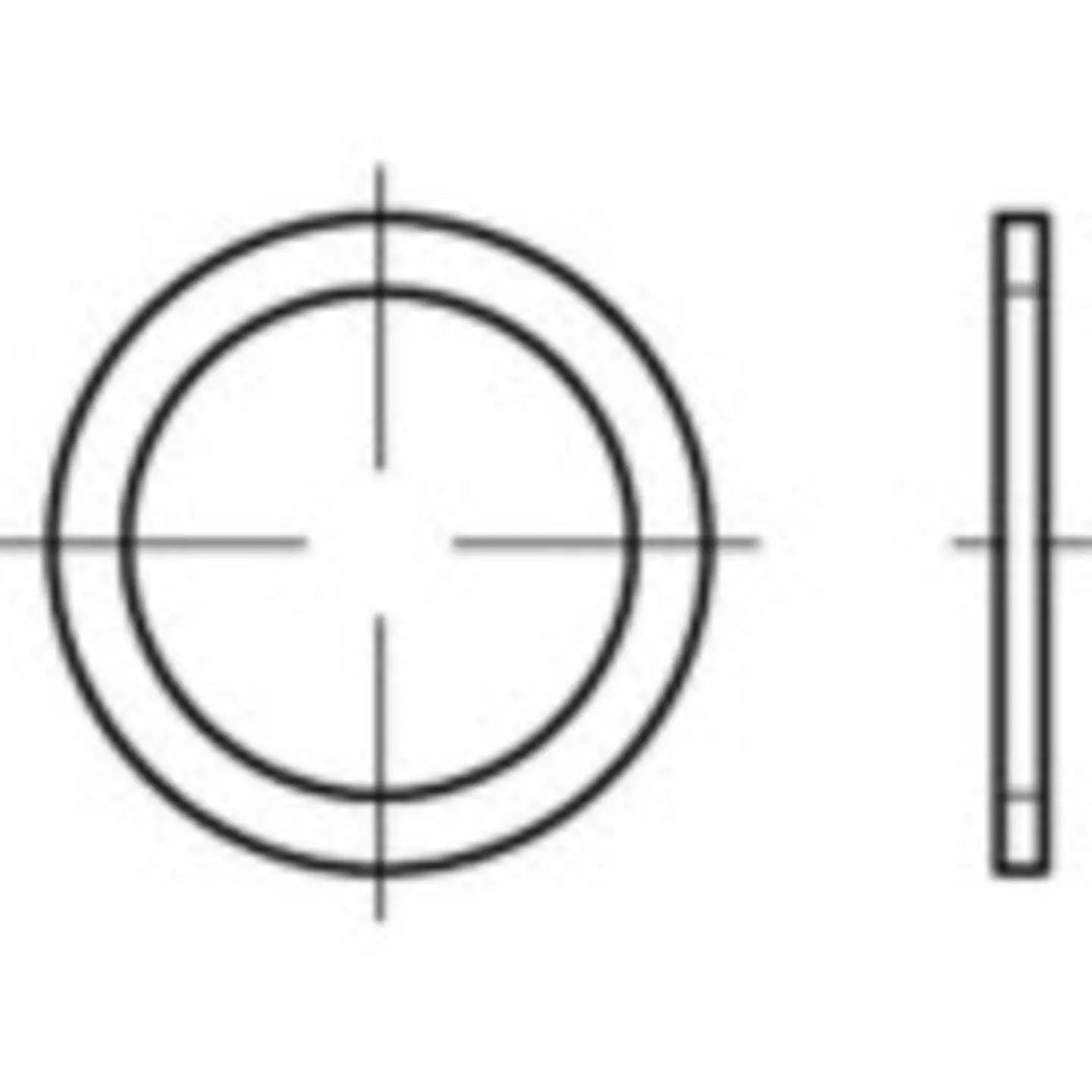 [neuwertig] B-ware Toolcraft Dichtring Dichtung Kupfer 48 Mm Form A Din 7603 Flachring 50 Stück