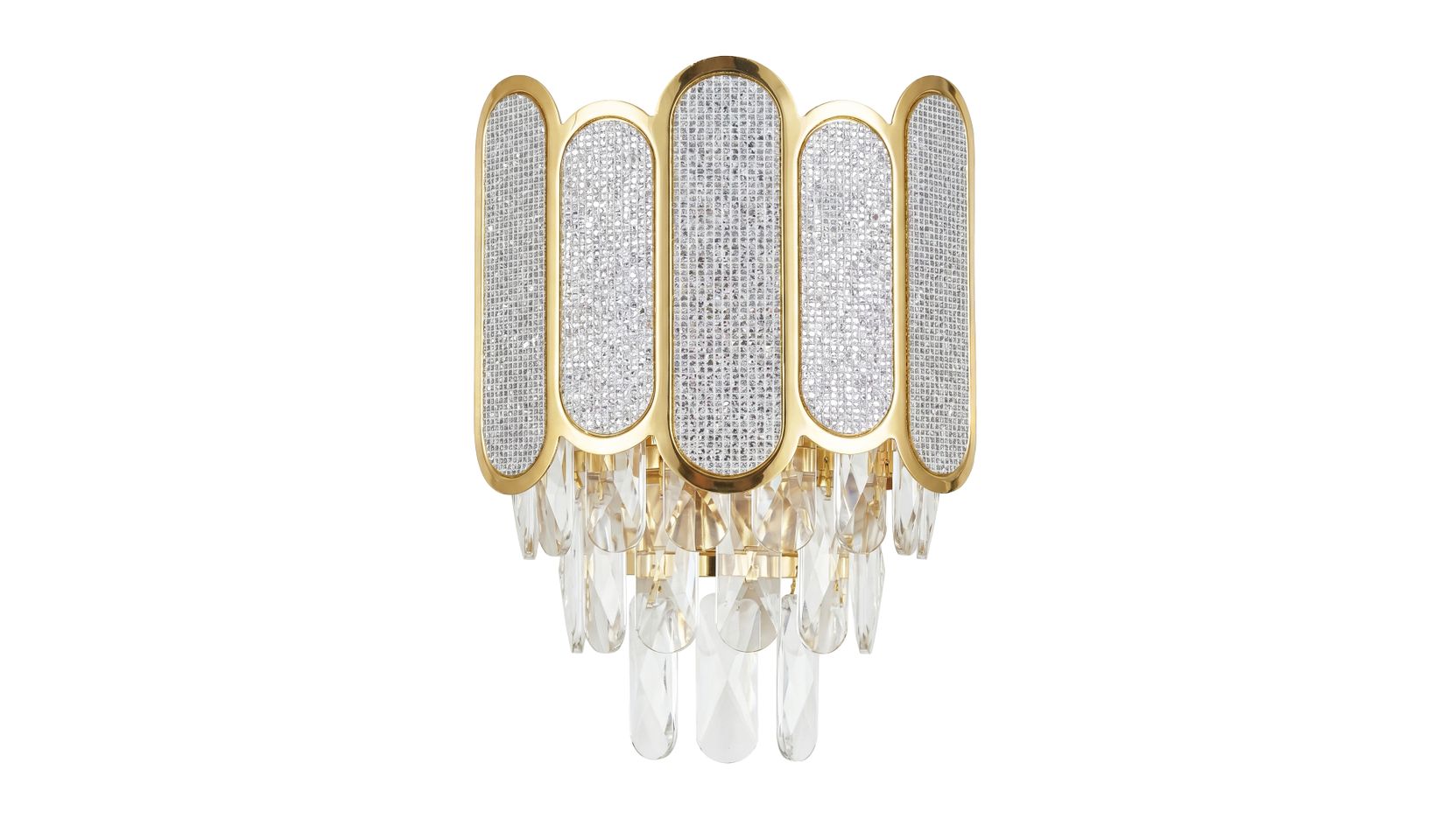 Wandlampe Toolight Swe108-w Gold, Transparent