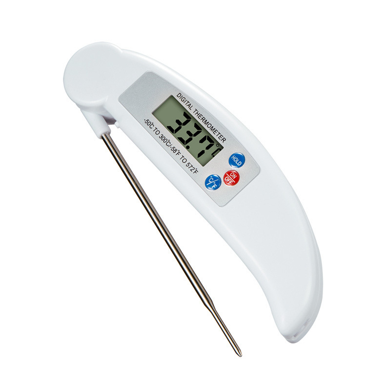Küchenthermometer, Ersatzteil Für Kühlschränke. Elektronisches Lcd-thermometer Mit Sofortanzeige Und Sonde, Geeignet Zum Kochen Auf Herdplatten, Grills, Für Flüssigkeiten, Fleisch, Öl Und Milch (batte
