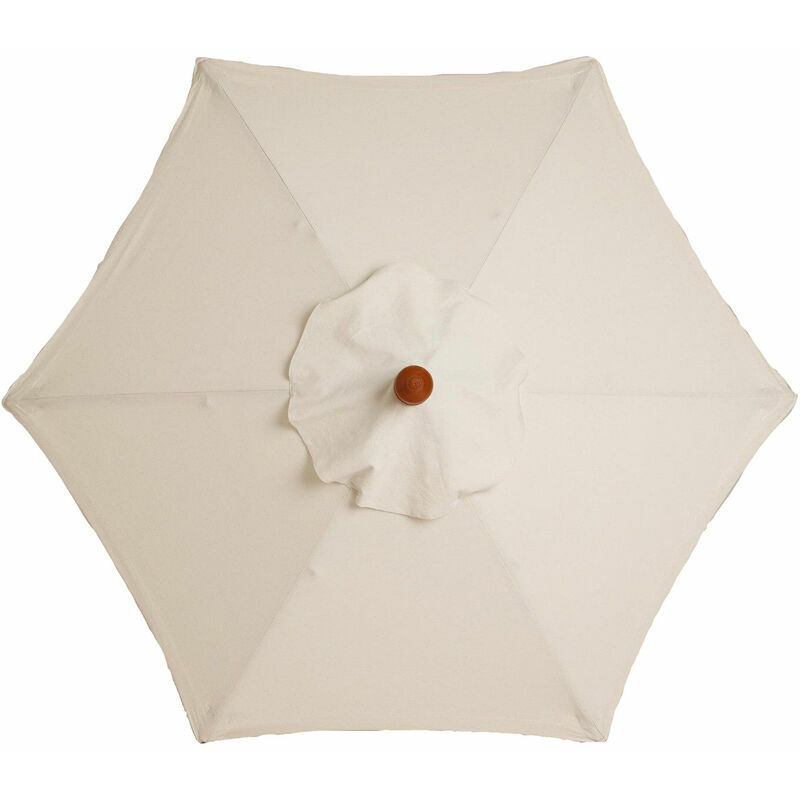 Ersatz-schirmbezug – 6 Streben – 2 M Durchmesser – Wasserdicht – Uv-schutz – Ersatzstoff – Beige