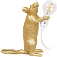 Mini-tischleuchte, Goldene Mausförmige Tischleuchte, Kreative Nordische Lampe Für Wohnzimmer, Esszimmer, Schlafzimmer, Bekleidungsgeschäft, E12-fassung (leuchtmittel Nicht Enthalten)