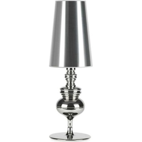 Dekorative Wohnzimmerlampe Im Europäischen Stil, Tischlampe, Nachttischlampe, Klein, Silberfarben, 15 X 46 Cm