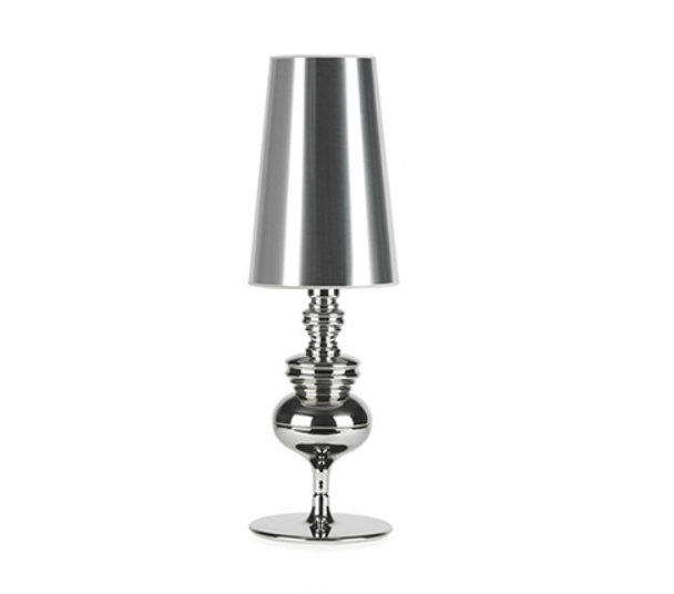 Dekorative Lampe Im Europäischen Stil Für Wohnzimmer, Tisch Oder Nachttisch, Klein, Silberfarben, 15 X 46 Cm