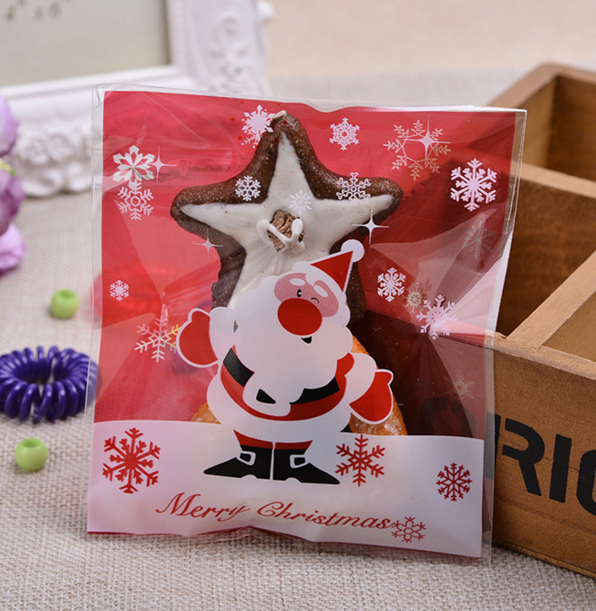 Weitere Weihnachtsdekorationen: 100 Selbstklebende Geschenktüten (100 Stück), Weihnachtstüten (10 X 10 Cm), Süßigkeitentüten, Handgemachte Seifentüten, Geschenktüten (10 X 10 Cm), Weihnachtsschuhe In