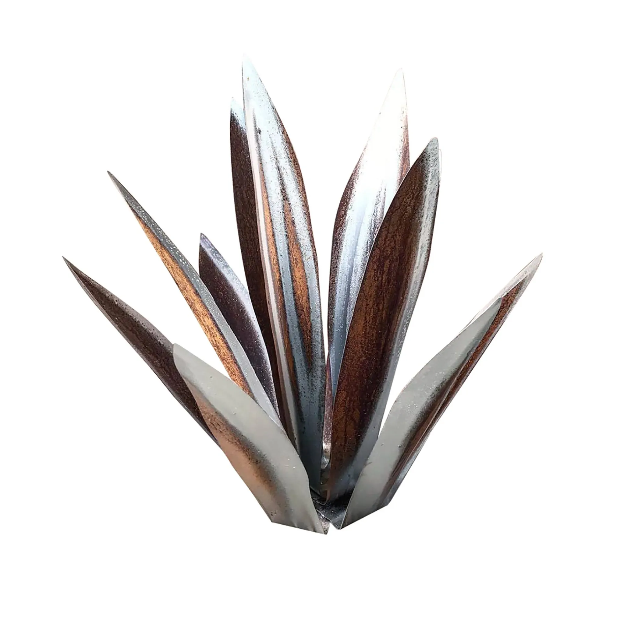 Gartendekoration Agavenornament Aus Eisen, Kreatives Ornament, 35 Cm (silber)