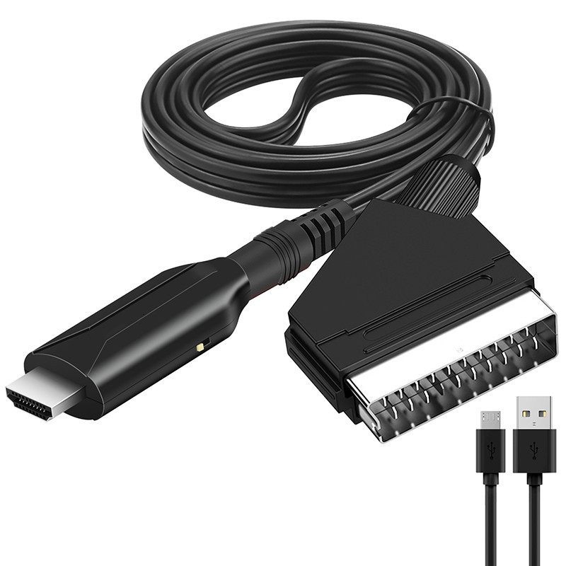 Spannungswandler, Scart-zu-hdmi-konverter, Audio- Und Videoadapter Für Hdtv/dvd/set-top-box/ps3/pal/ntsc