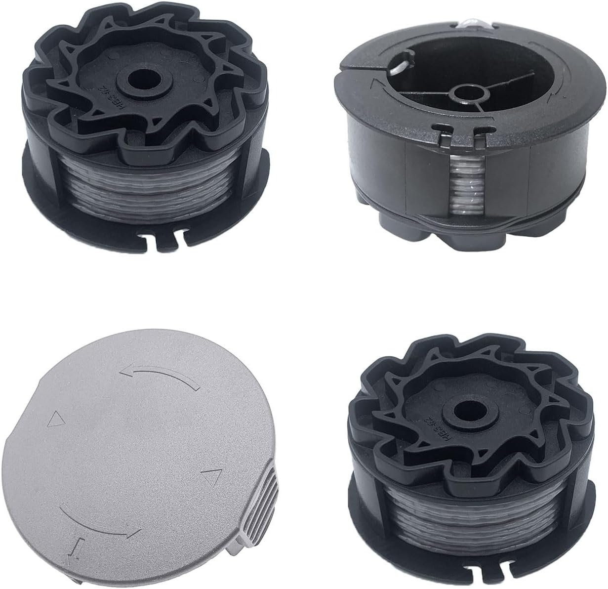 Packung Mit 3 Ersatzfadenspulen Für Bosch Universalgrasscut 18v-26/18v-260/18/18-26/18-260 Freischneider, Für Freischneider ‎f016800570 Und Spulenabdeckung 1600a01r5j (6 M, 1,6 Mm)