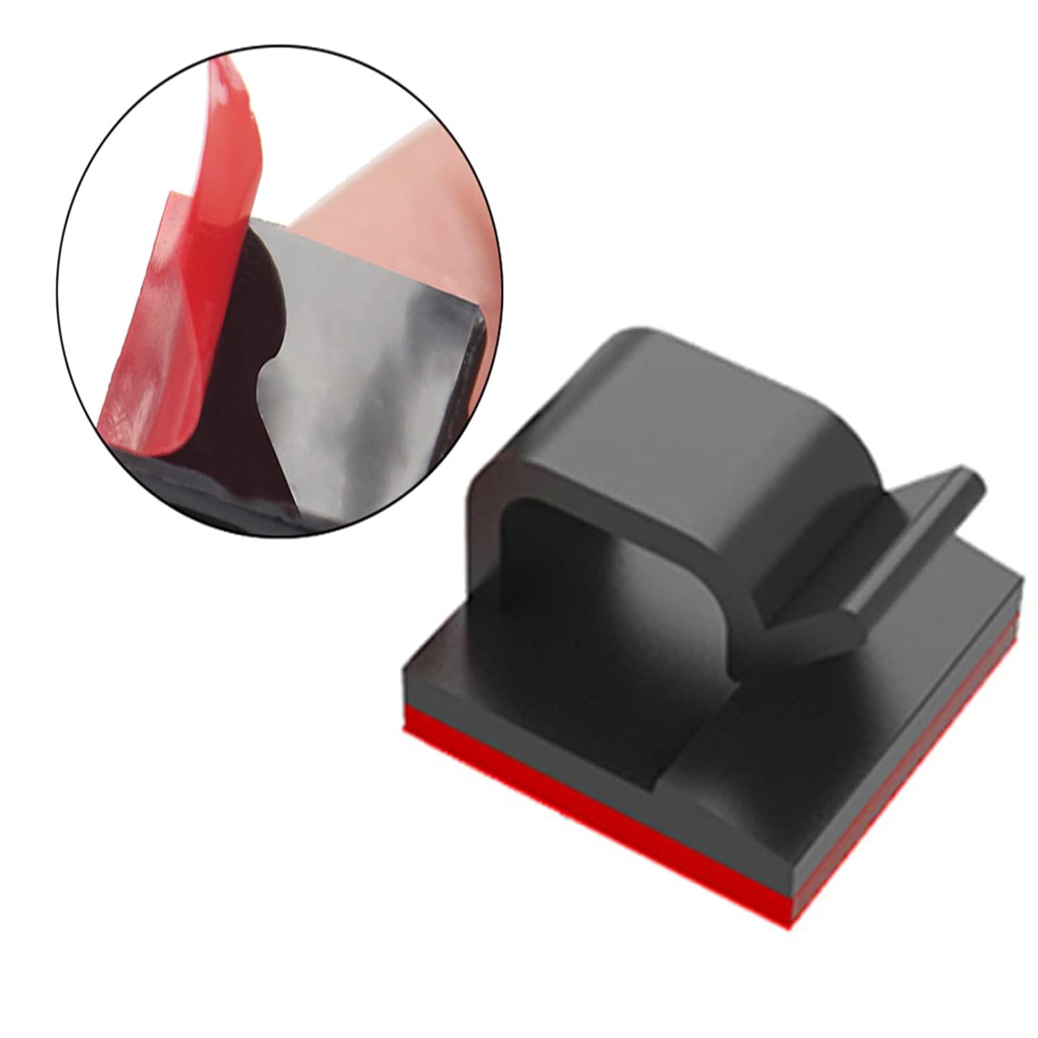 Selbstklebende Kabelclips, Kabelorganisatoren, Robuste 3m-klebeclips, Kabelorganisatoren, Kabelbinder Für Fernseher, Pc, Laptop, Büro, Zuhause (100 Stück)