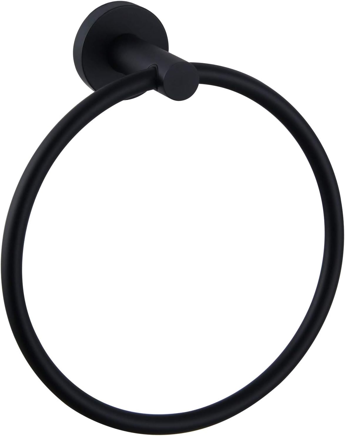 Handtuchring In Mattschwarz, Eineckiger Handtuchhalter Aus Edelstahl Für Das Badezimmer, Wandhandtuchhalter