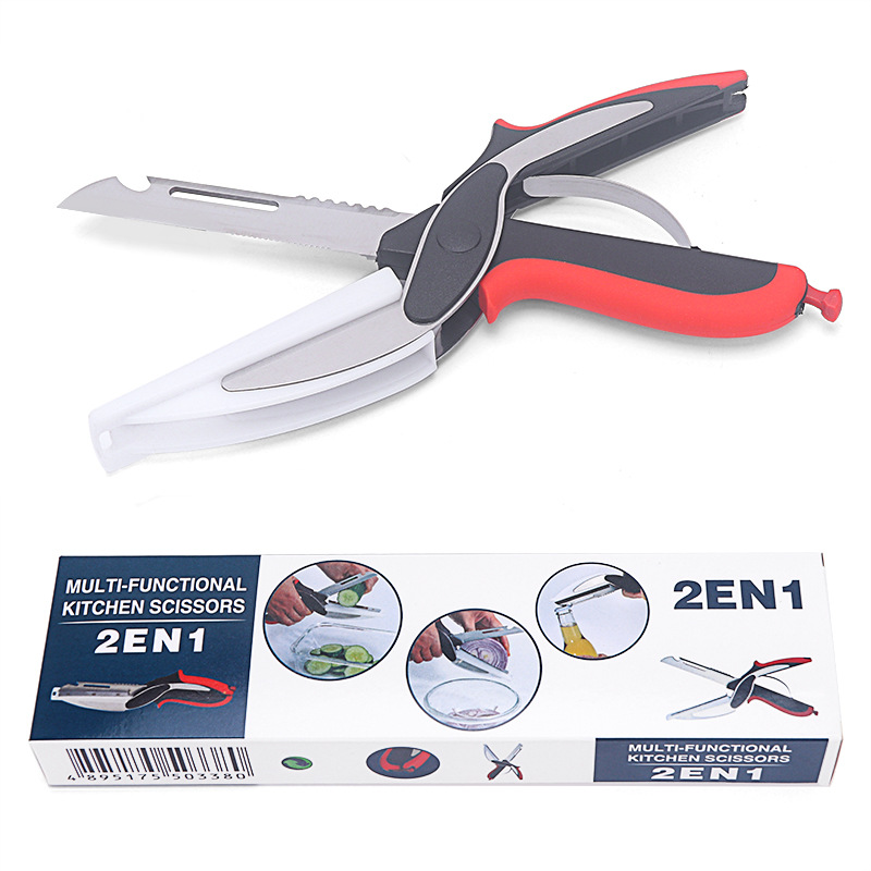 2-in-1 Hochleistungs-küchenschere Mit Abnehmbaren Scherköpfen: Vielseitige Schere Mit Klingen Aus Edelstahl Für Hähnchen, Geflügel, Fisch, Fleisch, Gemüse, Kräuter Und Grillgut.