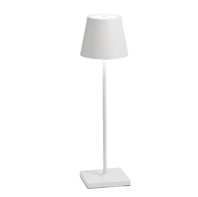 Led-lampe, Berührungsschalter, Hohe Helligkeit, Kabellose Tischleuchte, Dimmbar, Wiederaufladbare Schreibtischlampe, Modern Und Schlicht, 3600 Mah Akku, Für Schlafzimmer, Büro, Restaurant, Bar (weiß)