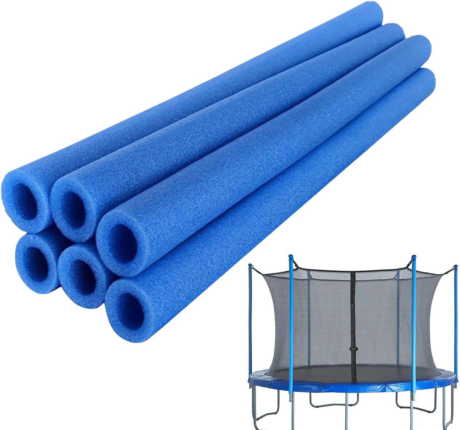 Set Mit 6 Schaumstoff-trampolinabdeckungen – Ersatz-sicherheitsstange Aus Schaumstoff Für Trampoline – Glatte Sicherheitsstange Aus Schaumstoff, Geeignet Für Trampoline Im Innen- Und Außenbereich.