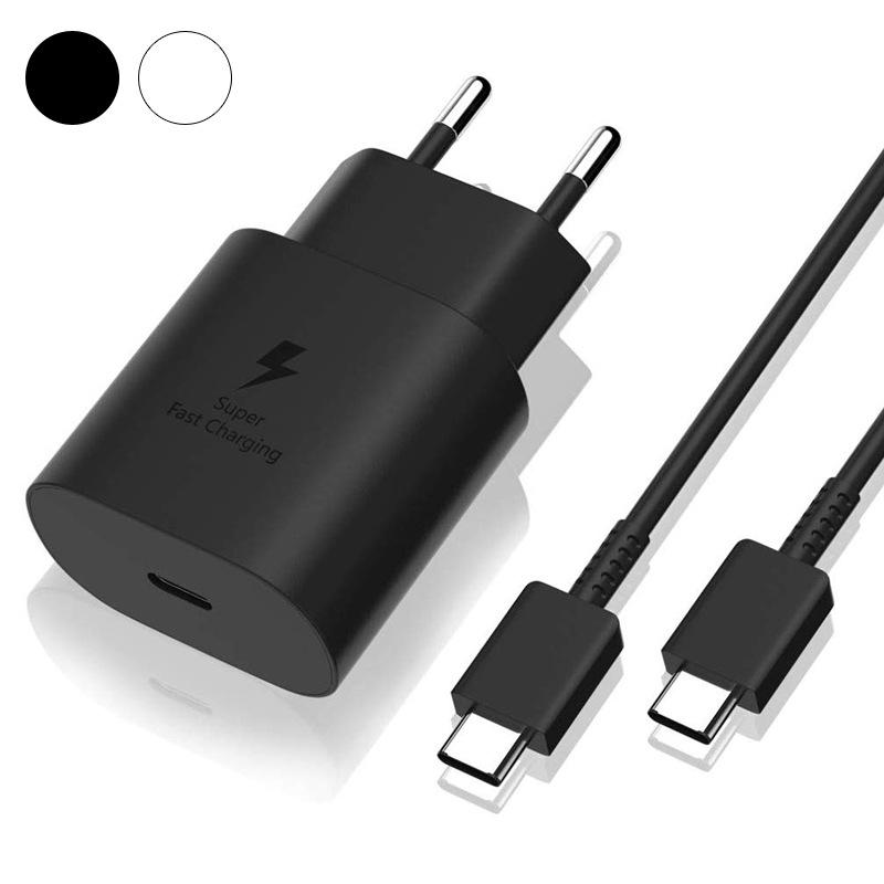 Samsung 25w Schnellladegerät, Usb Typ-c Kabel, Ultraschnellladegerät Kompatibel Mit Samsung Galaxy S22 Plus/s22 Ultra/s21 Fe 5g/s21 Plus/s20 Fe/note 20 Ultra/a53/a52/a72/a13 (1,2 M)