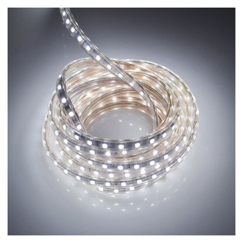 Meter Led-streifen Mit Schalter, Ip65 Wasserdicht, 220 V, Kaltweißes Licht.