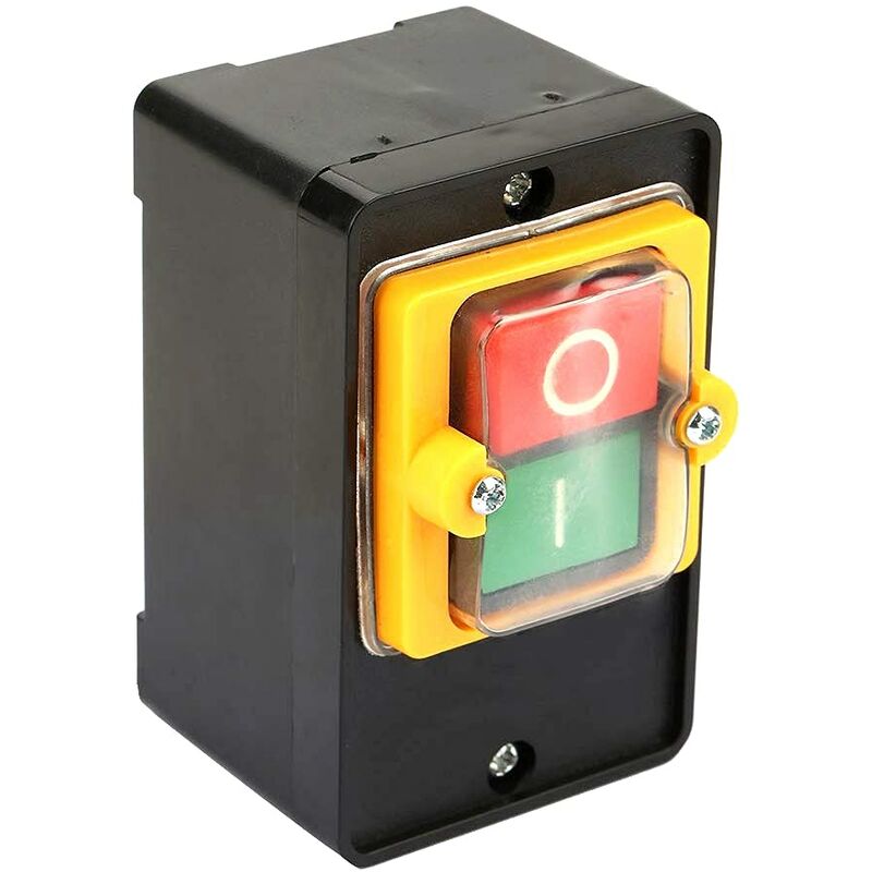 Drucktaster, Ac220v/380v 10a Motorstart-/stoppschalter, Wasserdichter Zweiknopf-ein/ausschalter Mit Staubdichtem Gehäuse