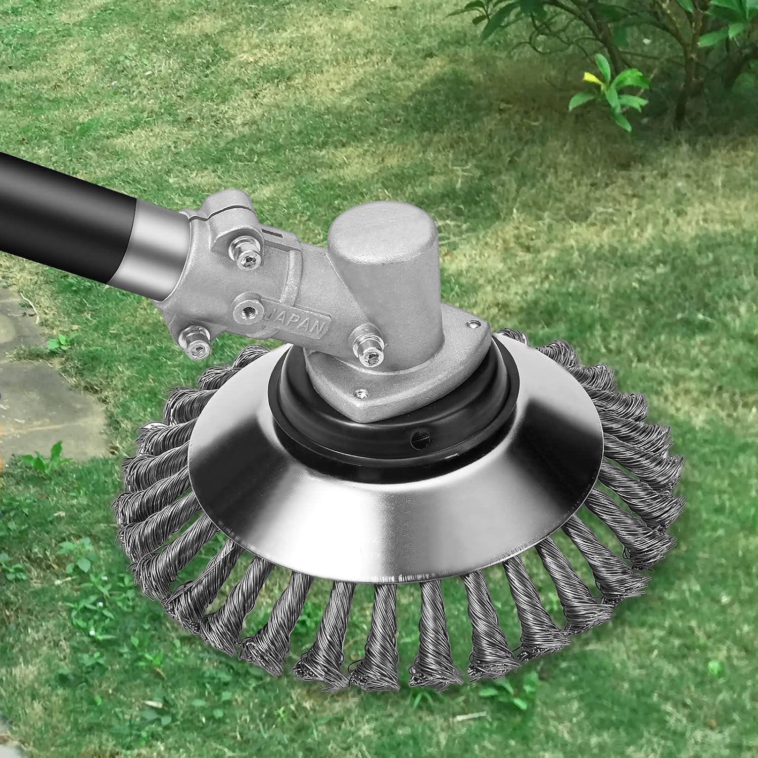 Runder Freischneiderkopf, 6 Zoll Für Gartengeräte, Landwirtschaft, 150 X 25,4 Mm Rotierende Bürste Mit Massivem Stahldrahtrad (6 Zoll).