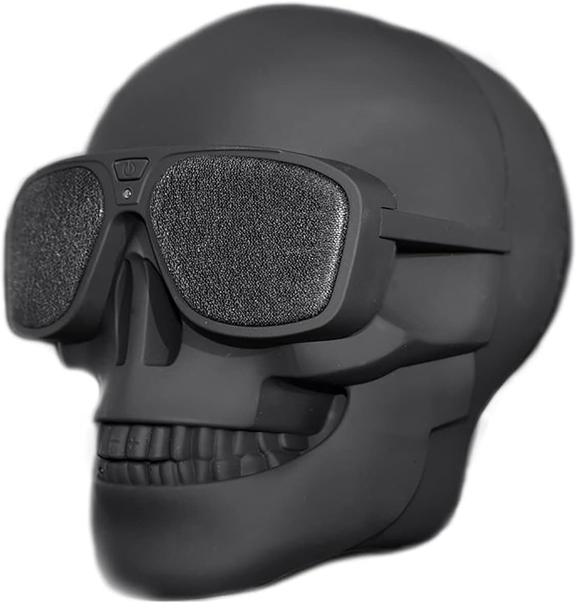 Kabelloser Bluetooth-lautsprecher „skull“, Tragbarer Stereolautsprecher, Zwei Lautsprecher, Exklusiver Privater Usb-audiomodus, Geeignet Für Partys Drinnen Und Draußen, Schwarz