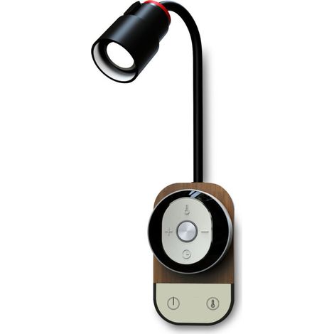 Schwarze Nachttischlampe, Wandleseleuchte, Led-nachttischlampe Zum Lesen, Moderne Flexible Schwanen-leseleuchte, Wandleseleuchte Fürs Schlafzimmer Mit Schalter (wiederaufladbar Und Fernbedienbar)