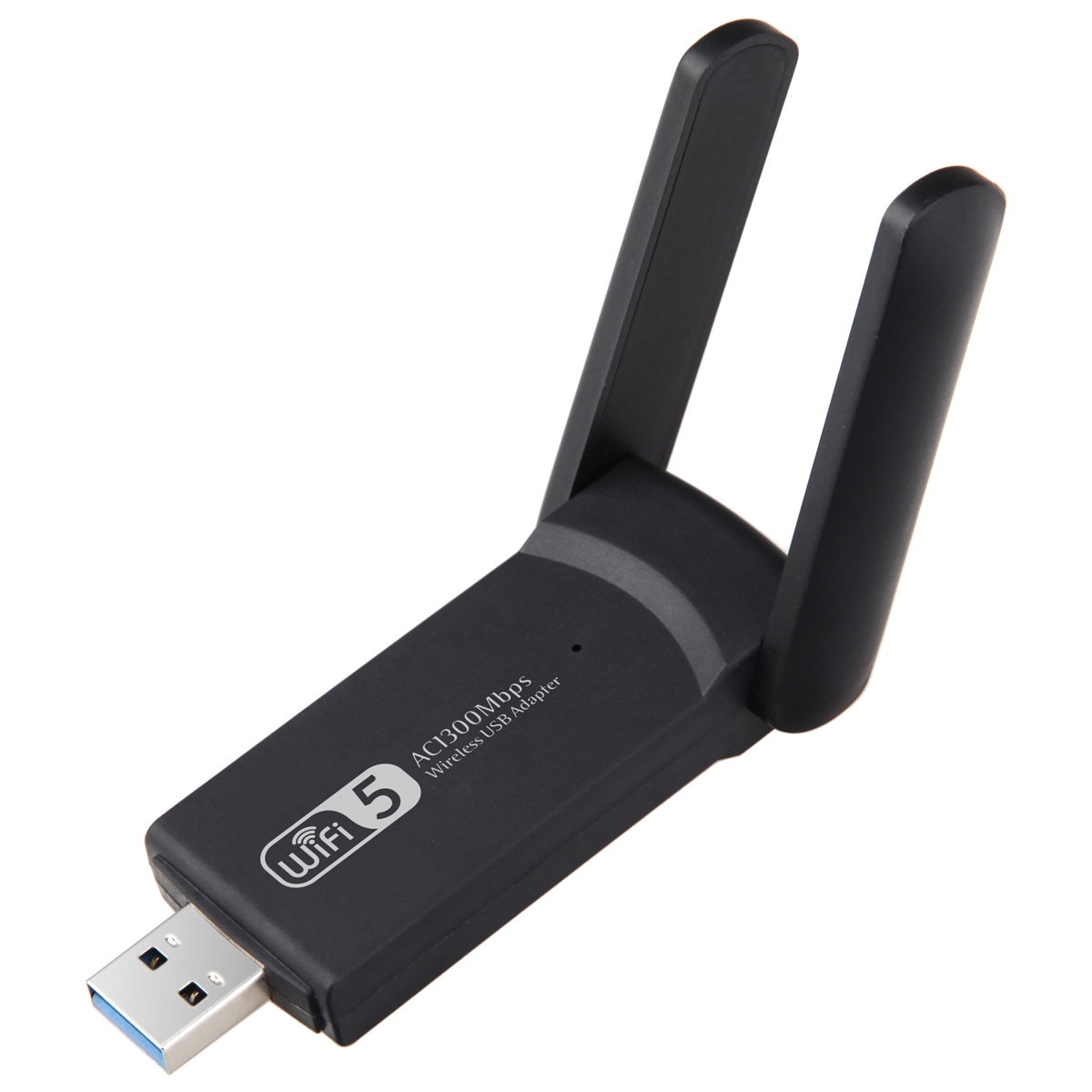 Wlan-adapter, Leistungsstarke Dualband-usb-3.0-wlan-antenne (ac1300 Mbit/s, 2,4 Ghz/5 Ghz), Wlan-dongle Für Pc/laptop/desktop/tablet, Kompatibel Mit Windows 11/10/8/7/xp Und Mac Os X, Schwarz