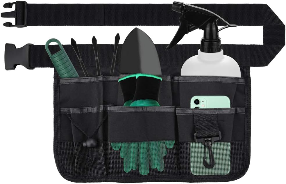 Werkzeuggürtel Mit 7 Taschen, Heimwerkergürtel, Zimmermannsgürtel, Professioneller Wasserdichter Werkzeuggürtel Aus Canvas Für Heimwerker-, Garten- Und Elektroarbeiten.