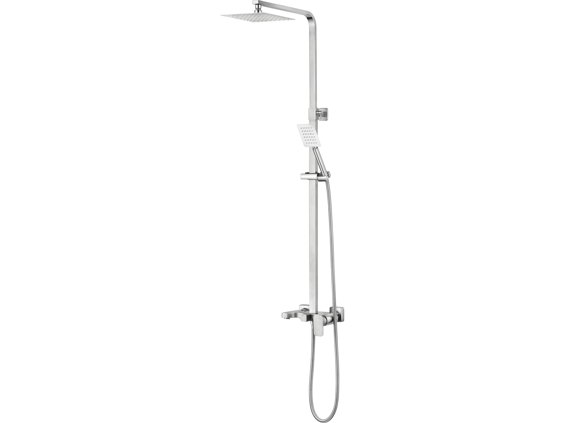 Duschsäule Aus Edelstahl Mit Dusch-set Steely 4