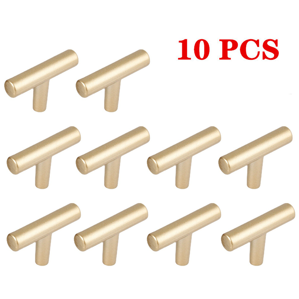 Set Mit 10 Küchenstäbchen Aus Sandfarbener, Goldfarbener Zinklegierung, 5 Cm Lang