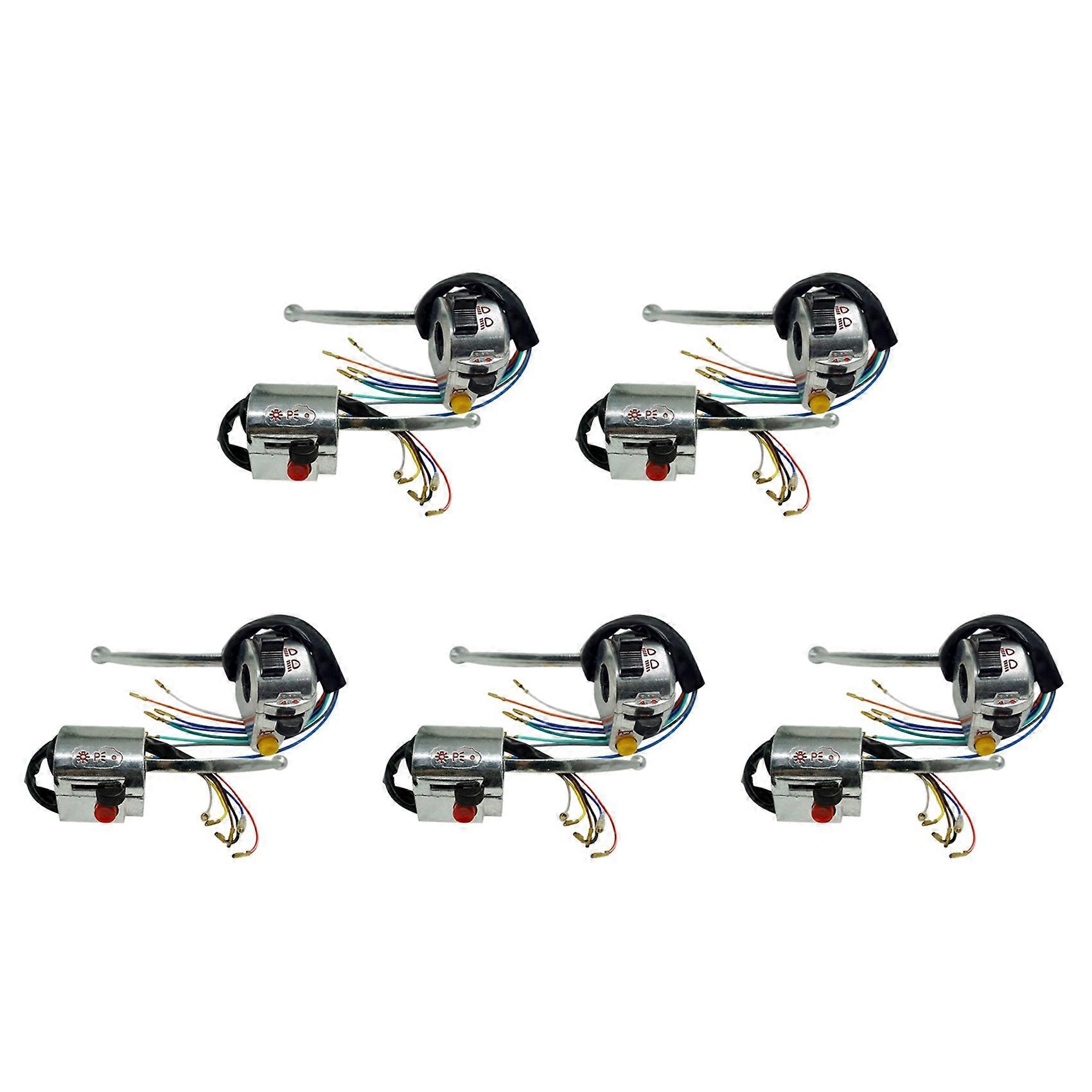 10 Stück 7/8 Zoll 22 Mm Motorrad-lenkerschalter-baugruppe Hupe Fern-/abblendlicht Blinkerschaltersteuerung Für Jialing Jh70