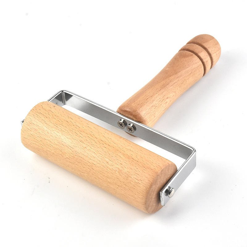 (b) Nudelholz Aus Holz Mit Griff – Küchenutensil Zum Backen, T