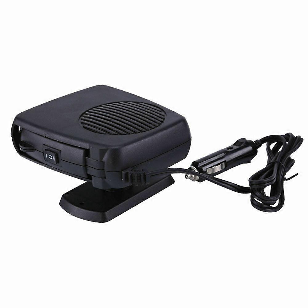 2er-set 24v Autoheizung, Tragbare Autoheizung Und -entfroster, Windschutzscheibenentfroster, Calenton Para Carro, 360°-drehung (schwarz)