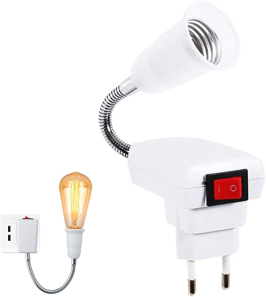 E27-fassung Mit Funkschalter, 360° Verstellbare Led-lampe, Türleuchte Für Büro, Schlafzimmer, Küche