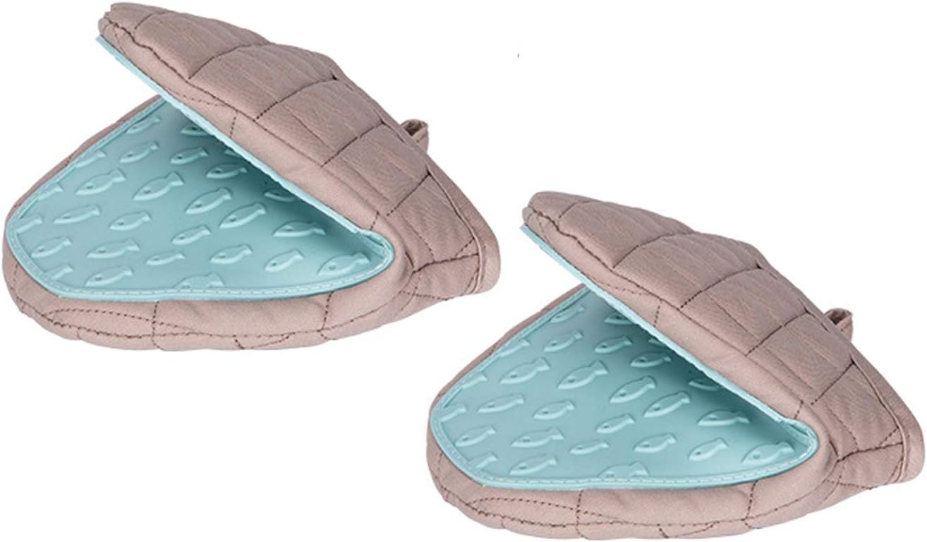 Set Aus 2 Mini-küchenhandschuhen, Hitzebeständige Handschuhe Bis 230 °c (450 °f) Mit Wärmeschutz.