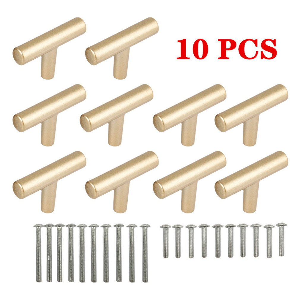Set Mit 10 5 Cm (2 Zoll) Großen Schrankgriffen Aus Aluminiumlegierung In Sandgoldener Farbe Für Die Küche