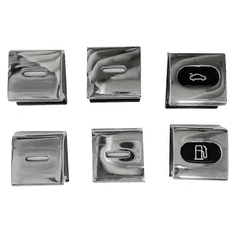 Satz Fensterheber-knopf-abdeckung Für Tankdeckelschalter Für Bentley Continental Gt 2004-2017, Elektrischer Fensterheber, Chrom