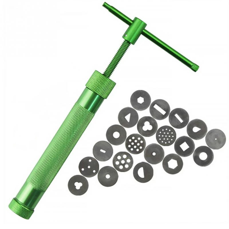 Zuckerpastenextruder Aus Edelstahl Mit 20 Verschiedenen Formen