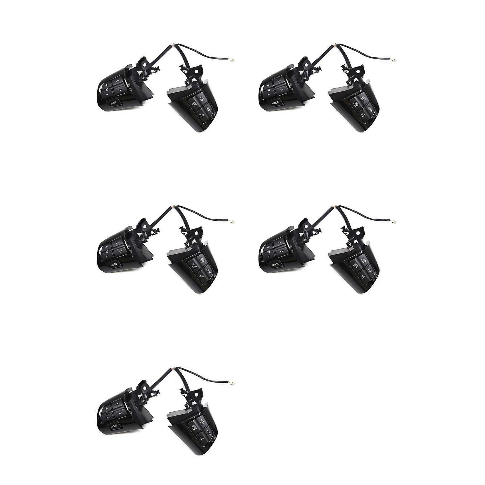 10x Lenkrad-audio-bedienknopf Tempomat-schalter 84250-02230 Für Toyota Corolla /wish / Altis 2010-2013, Schwarz