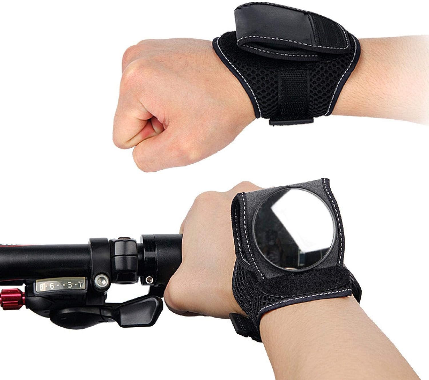 Fahrradrückspiegel, Fahrradrückspiegel-armband, Handgelenk-rückspiegel Für Mehr Sicherheit Beim Motorradfahren