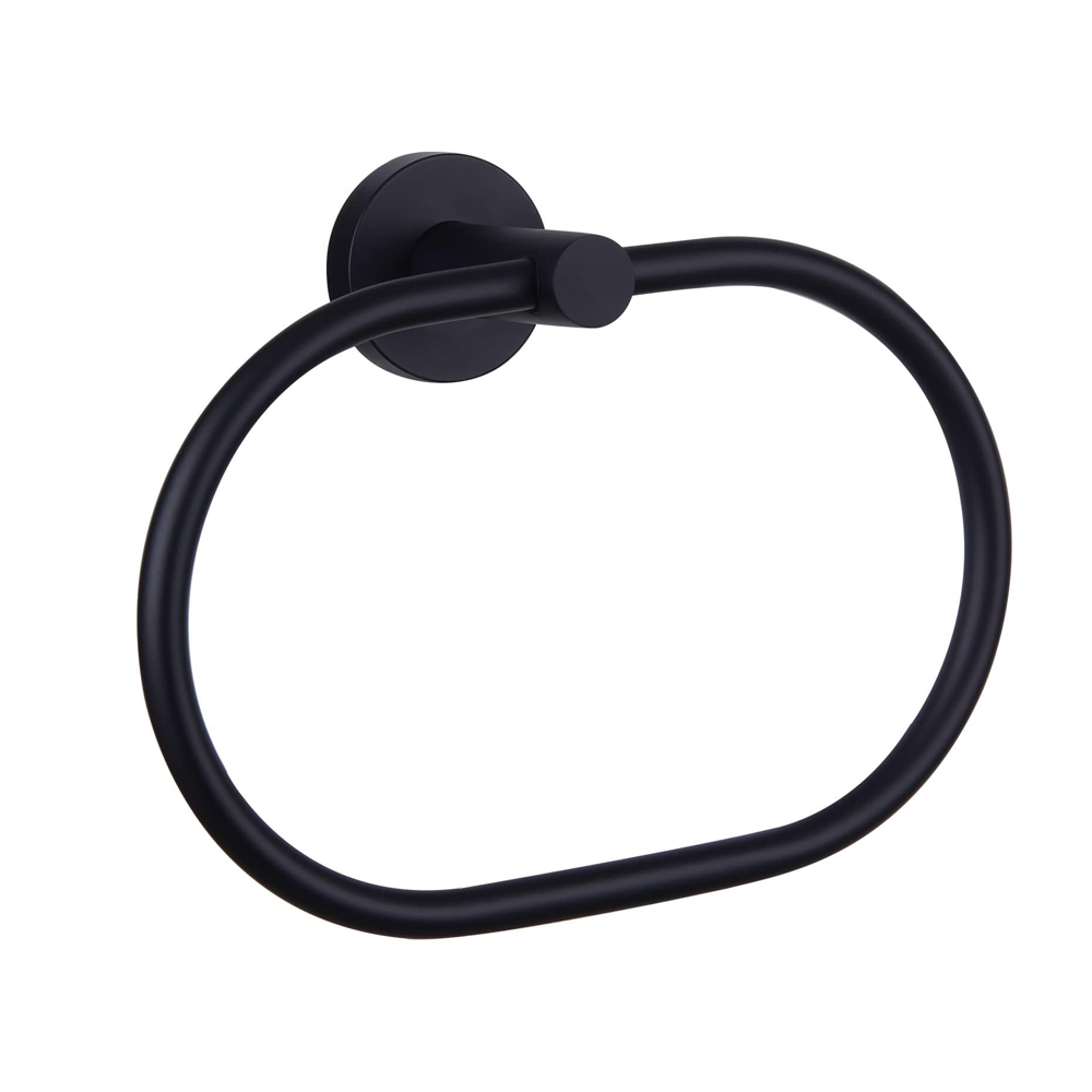 Handtuchring In Mattschwarz, Drehbarer Handtuchhalter Aus Edelstahl, Moderne Accessoires Für Küche Und Bad