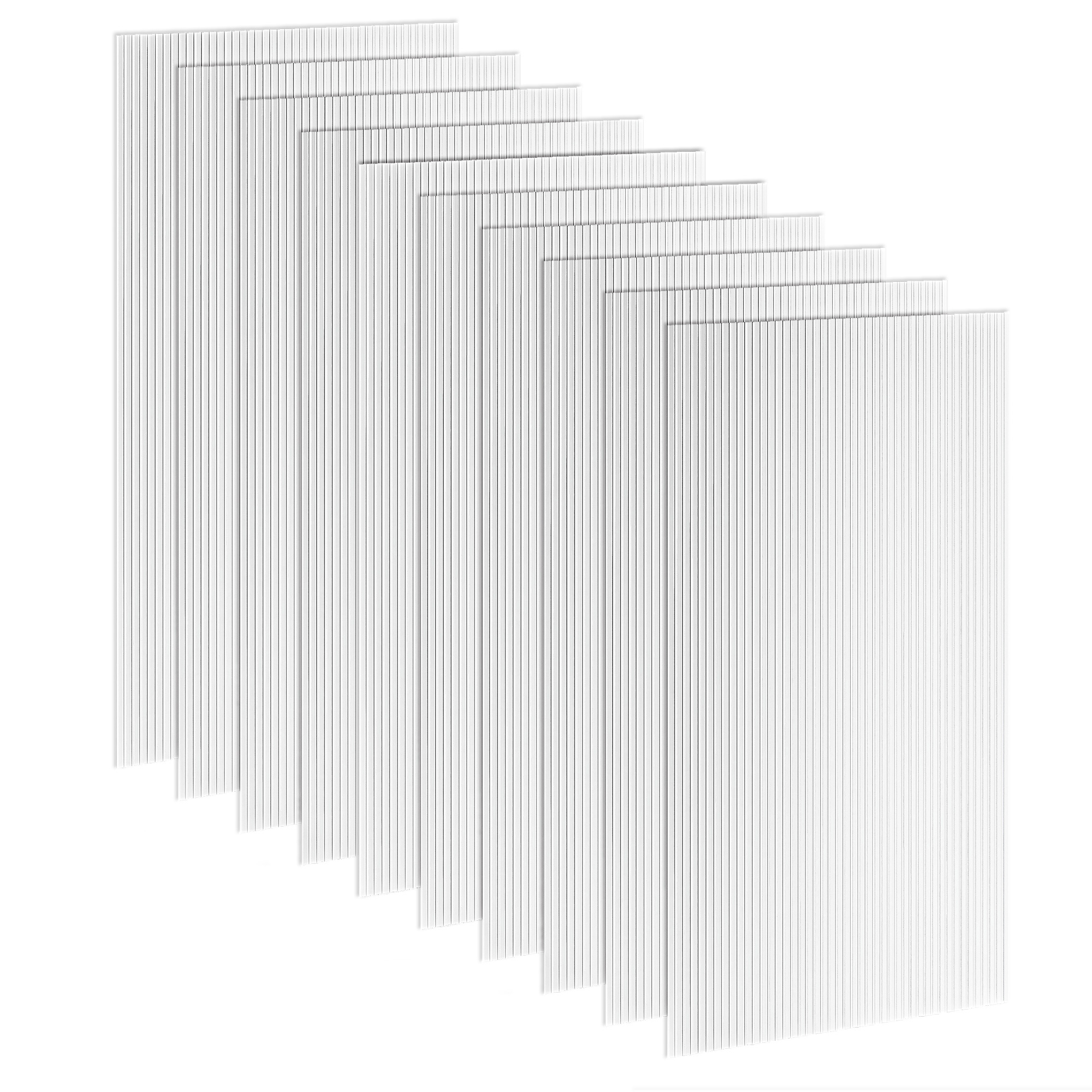 Set Mit 10 Polycarbonat-wabenplatten, 120 X 60 Cm, Uv-beständig, Zuschneidbar, Für Gewächshäuser, Überdachungen, Dächer