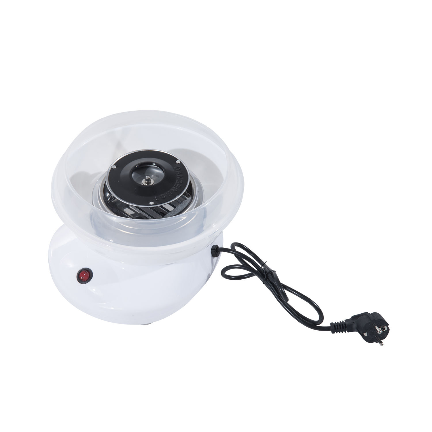 Zuckerwattemaschine Für Den Heimgebrauch, Polypropylen, Edelstahl Und Aluminium, 450–550 W, 27 X 26 X 18 Cm, Weiß