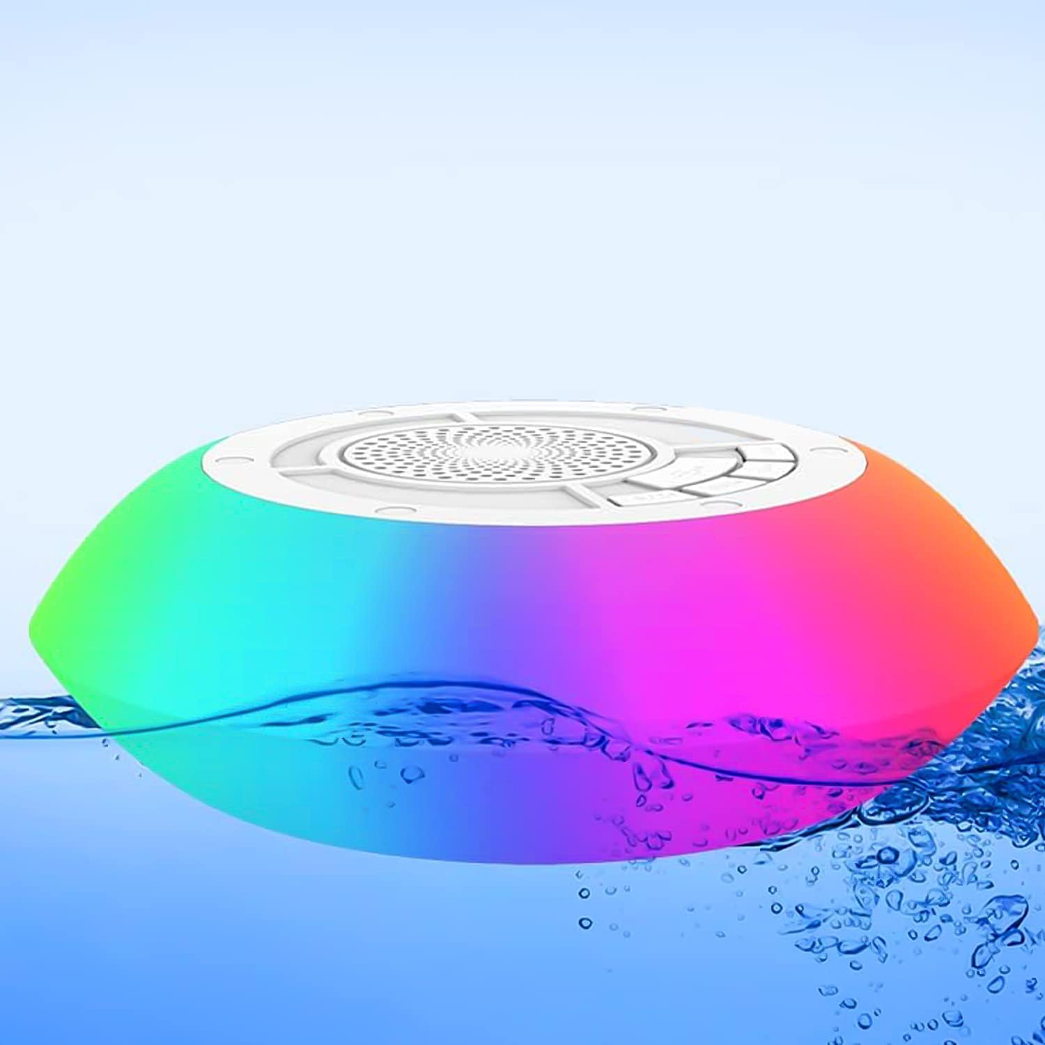 Tragbarer Bluetooth-lautsprecher (16,2 X 16,2 X 5,4 Cm), Wasserdicht Und Kabellos