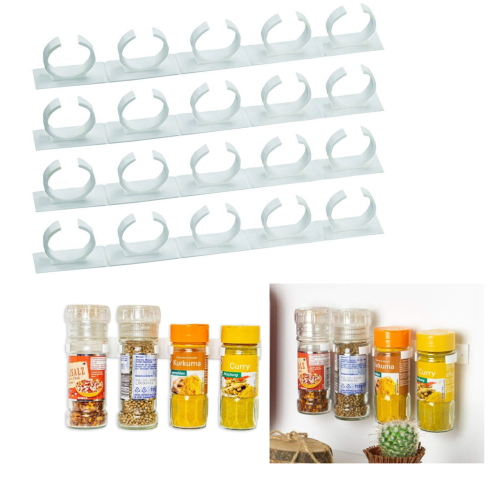 4 X 5 Kräuter- Und Gewürzorganizer Für 20 Dosen (25 X 2,5 X 4 Cm), Gewürzbox