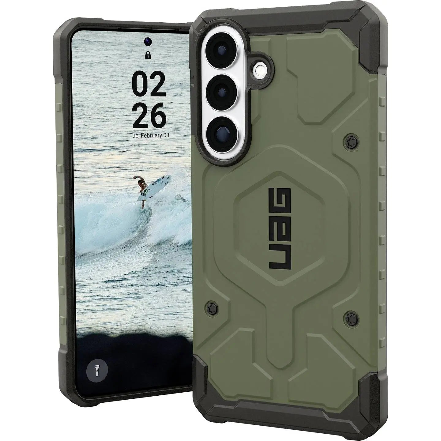 [neuwertig] B-ware Urban Armor Gear Case Schutzhülle Samsung Galaxy S26+ Oliv Mag Safe Pathfinder