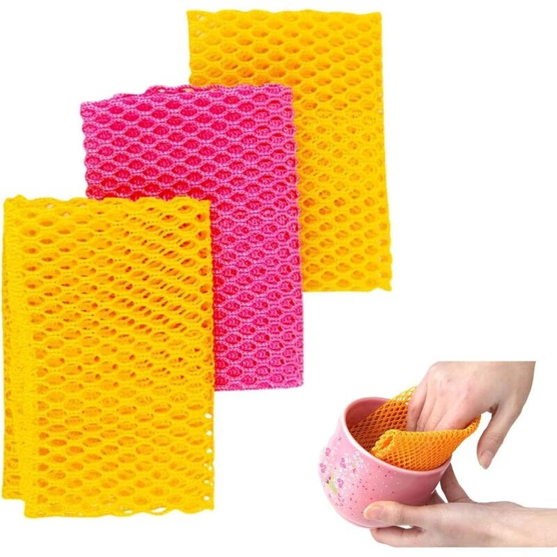 Abwaschlappen/spülschwamm – Geruchsneutral/schnell Trocknend – Keine Schwämme Mehr Mit Modergeruch – Perfekter Schrubber Zum Abwaschen – 27,9 X 27,9 Cm – 4 Stück