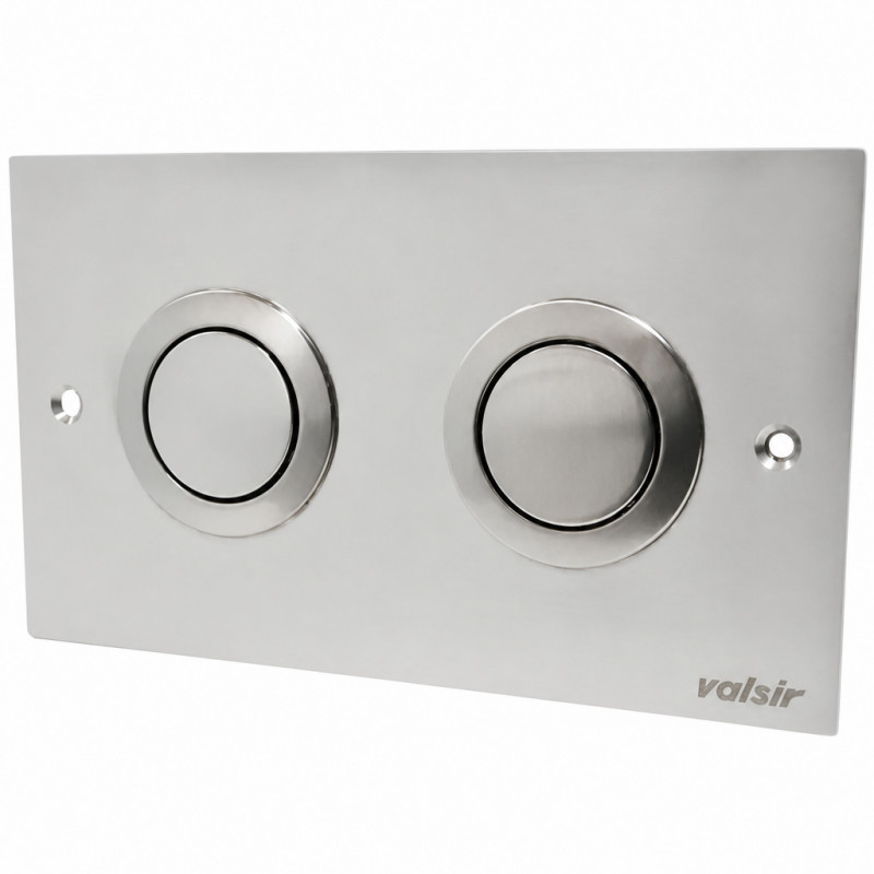 Pneumatische Betätigungsplatte Inox Doppeltasten Für Eingebautes Wc Winner - Valsir